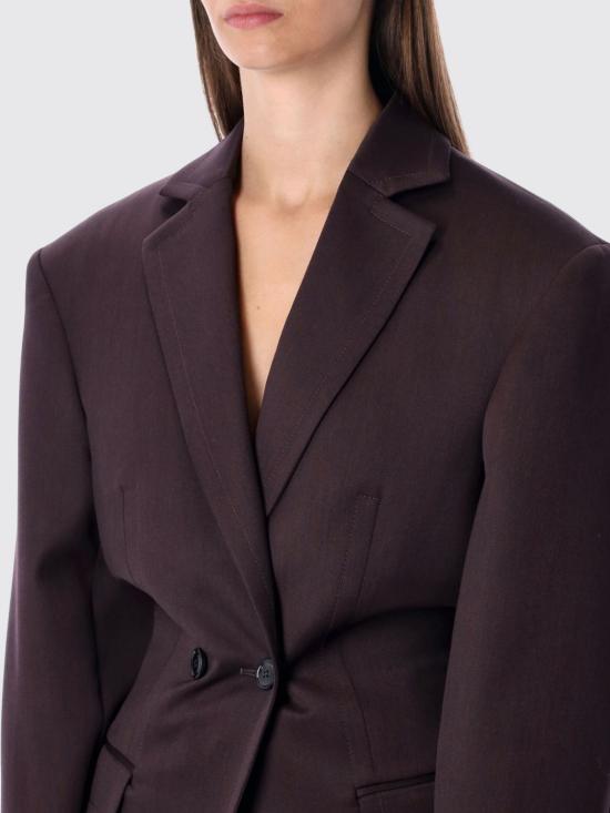 25FW 마그다뷰트림 수트 자켓 104925 BURGUNDY Violet - MAGDA BUTRYM