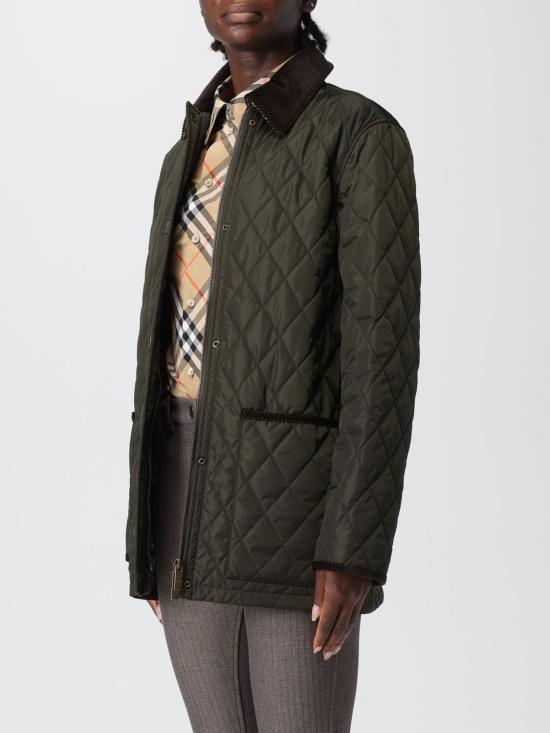 25FW 버버리 퀼팅 나일론 반 자켓 8113591 Green - BURBERRY