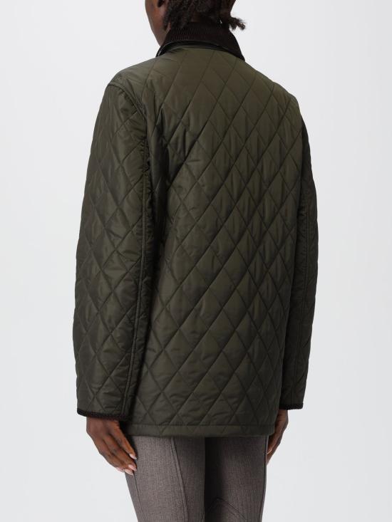 25FW 버버리 퀼팅 나일론 반 자켓 8113591 Green - BURBERRY