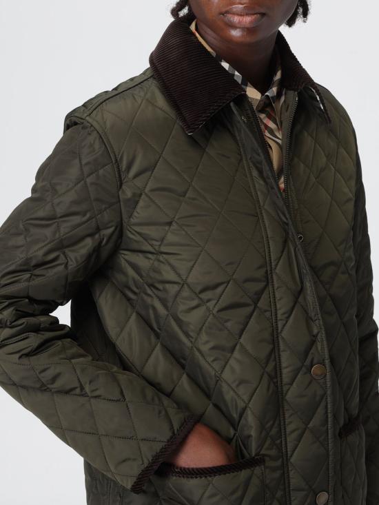 25FW 버버리 퀼팅 나일론 반 자켓 8113591 Green - BURBERRY