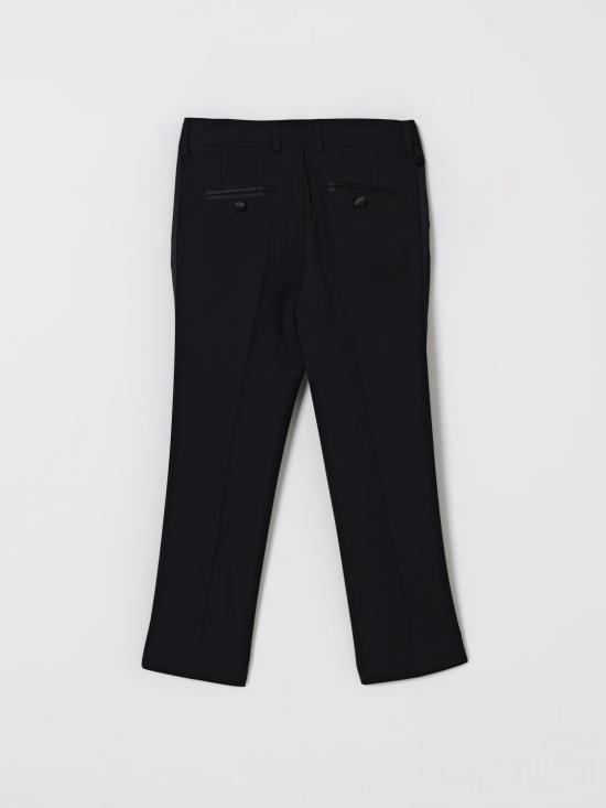 25FW [키즈] 돌체앤가바나 스트레이트 팬츠 L44P64FUBE7 N0000 Black - DOLCE & GABBANA