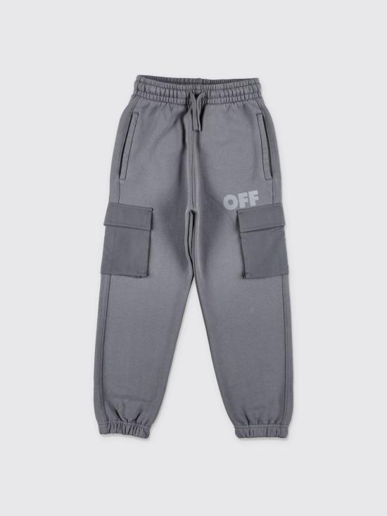 25FW [키즈] 오프화이트 트레이닝/조거 팬츠 OBCH00BF25FLE001 0705 Grey