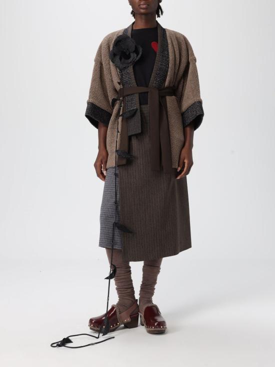 25FW 안토니오 마라스 미디 스커트 MGOM230 MA7BL Brown - ANTONIO MARRAS