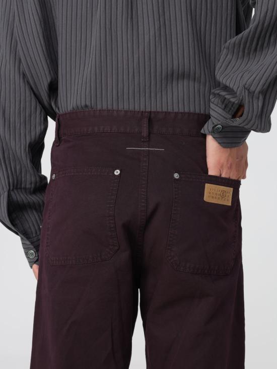 25FW MM6 메종마르지엘라 데님 팬츠 SH2LA0044S78548 227 Burgundy - MM6 MAISON MARGIELA