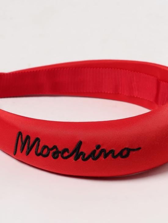 25FW [키즈] 모스키노 헤어 액세서리 HCX01FLRA09 50109 Red - MOSCHINO