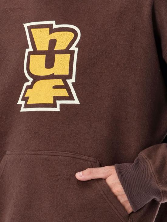 25FW 허프 긴팔 티셔츠 FL00244 BISON Brown - HUF