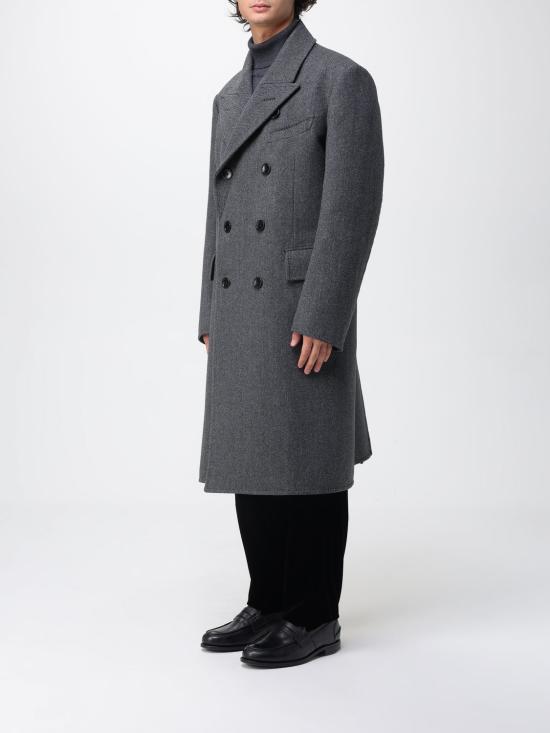 25FW 톰포드 더블 브레스트 헤림본 코트 OCL012FMW061 ZDGBL Grey - TOMFORD