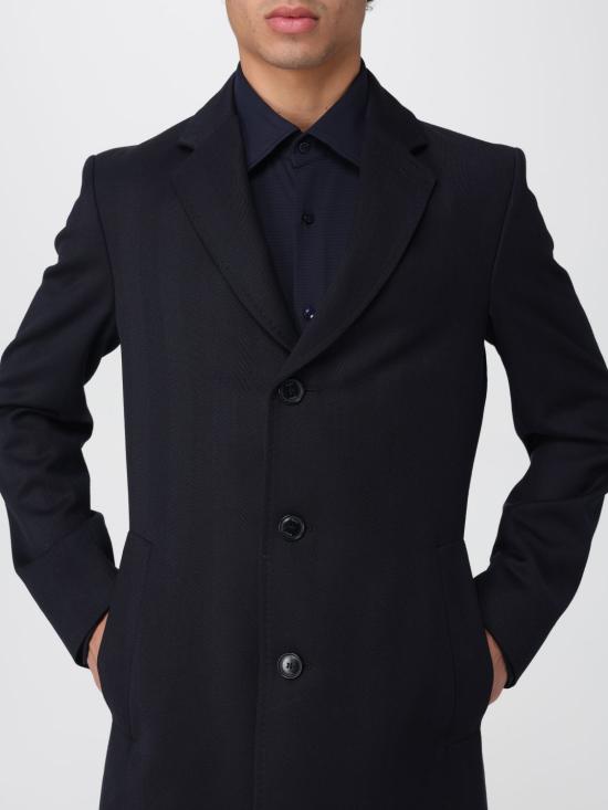 25FW 보스 코트 50551117 404 Blue - BOSS