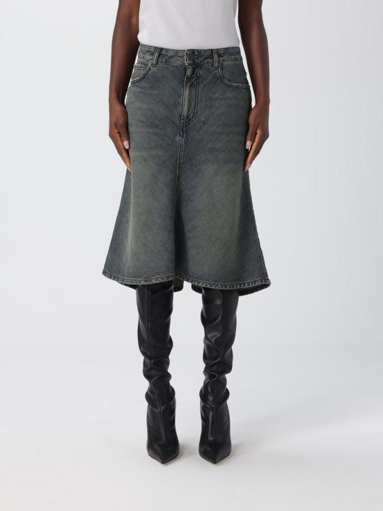 25FW 발렌시아가 데님 스커트 852330TTW76 3394 Blue