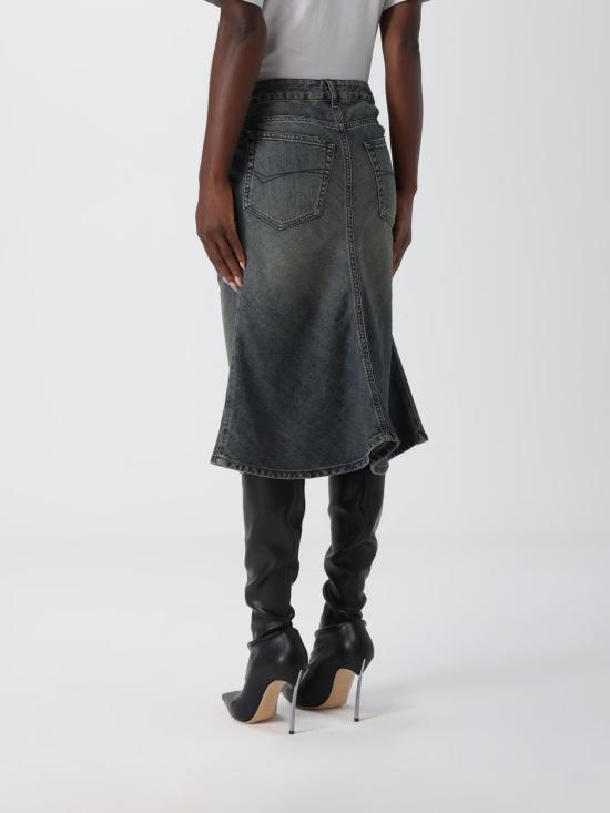 25FW 발렌시아가 데님 스커트 852330TTW76 3394 Blue - BALENCIAGA