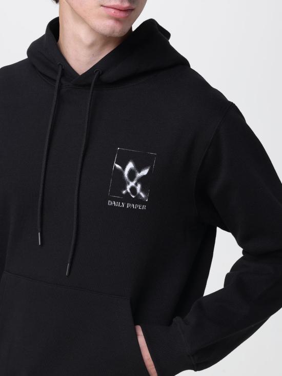 25FW 데일리 페이퍼 긴팔 티셔츠 2521098 Black - DAILY PAPER