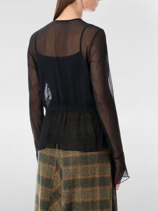 25FW 아워레가시 블라우스 W4252WC CRINKE BLACK VEIL POLY Black - OUR LEGACY