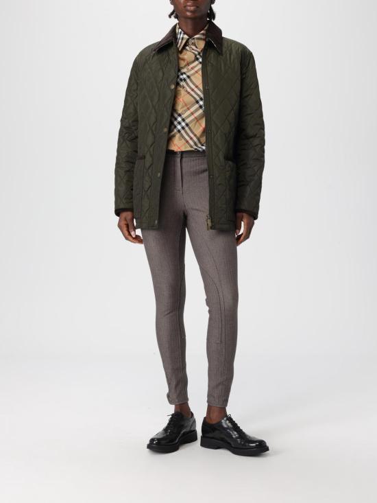 25FW 버버리 헤링본 스트레치 코튼 조드퍼 팬츠  8116806 Brown - BURBERRY