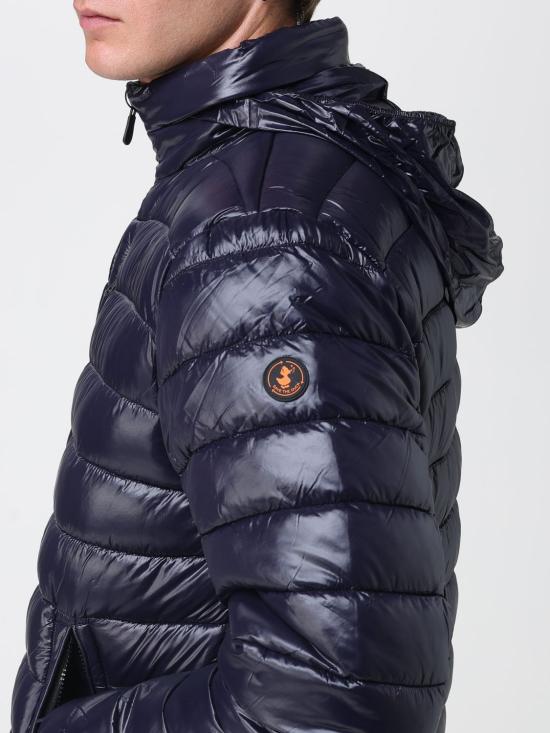 25FW 세이브더덕 숏패딩 D31891MLOVE21 90010 Blue - SAVE THE DUCK