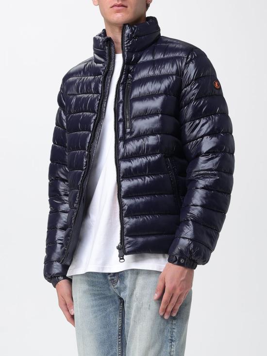 25FW 세이브더덕 숏패딩 D31891MLOVE21 90010 Blue - SAVE THE DUCK