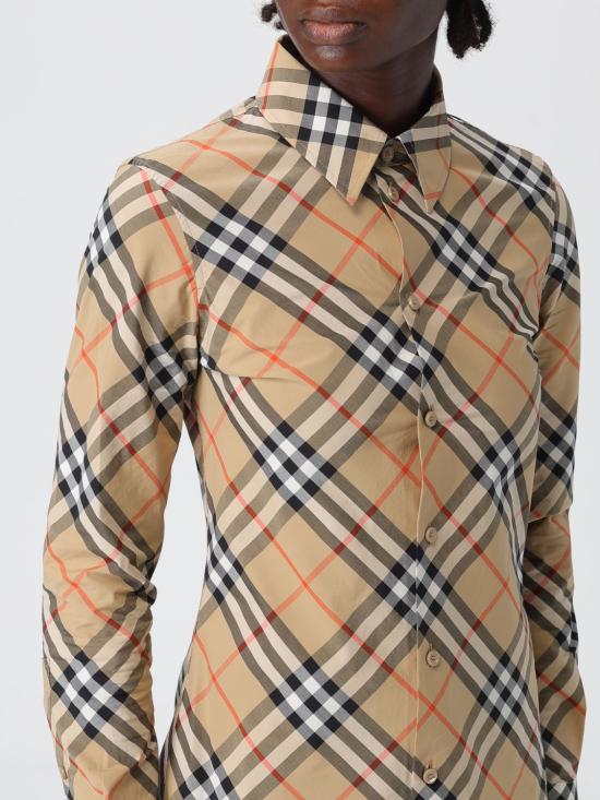 25FW 버버리 체크 셔츠 8106163 Sand - BURBERRY
