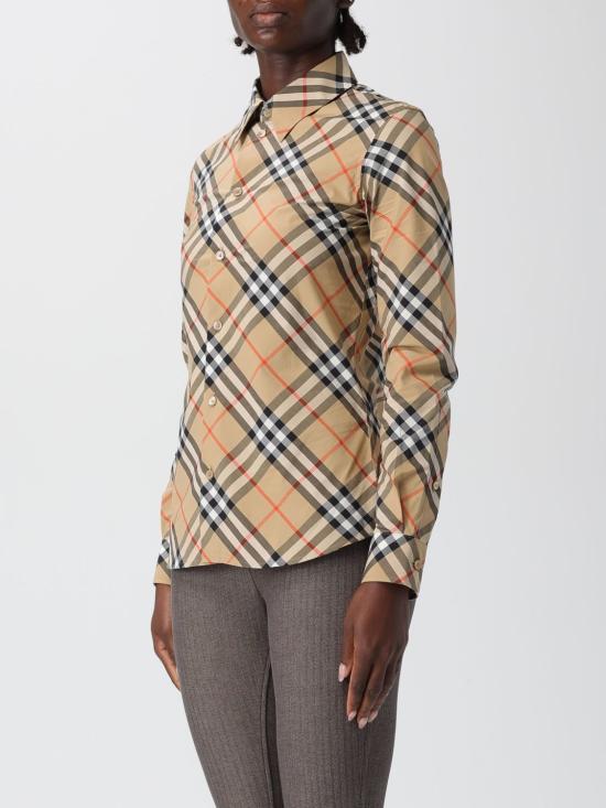 25FW 버버리 체크 셔츠 8106163 Sand - BURBERRY