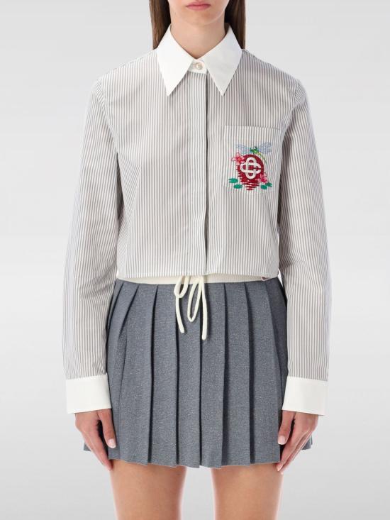 25FW 카사블랑카 블라우스 WAW25SH2190 1 White