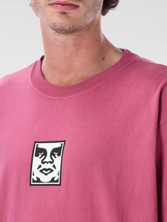 25FW 오베이 반팔 티셔츠 167924152 BER Burgundy - OBEY