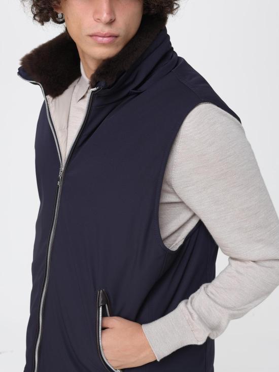 25FW 브루넬로 쿠치넬리 베스트 MV4061656 CQZ29 Blue - BRUNELLO CUCINELLI