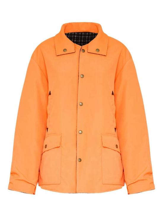 25FW 마르지엘라 자켓 S51AM0506MTN090 912 Orange Fluo Black Check ORANGE FLUO