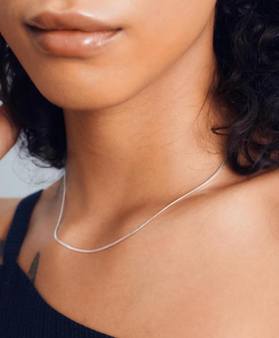  울프 시러스 목걸이/팬던트 울프 서커스 씬 헤링본 체인 목걸이 - WOLF CIRUS