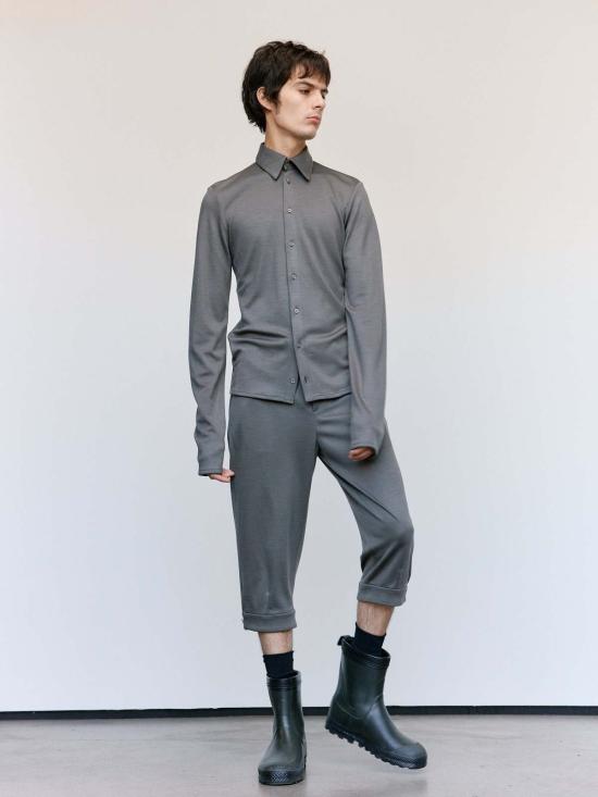  리에르 트레이닝 웨어 카모시오 인텔록 울 폴라 셔츠