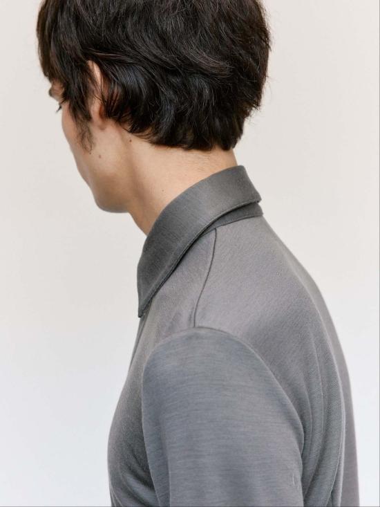  리에르 트레이닝 웨어 카모시오 인텔록 울 폴라 셔츠 - RIER