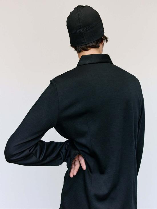  리에르 긴팔 셔츠 인터록 울 폴라 셔츠 - RIER