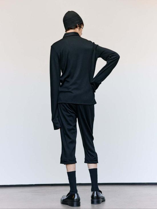  리에르 긴팔 셔츠 인터록 울 폴라 셔츠 - RIER