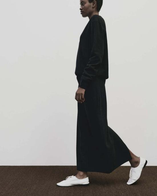  미정박 롱 스커트 미정 박 캐시미어 블렌드 니트 스커트 - MIJEONG PARK