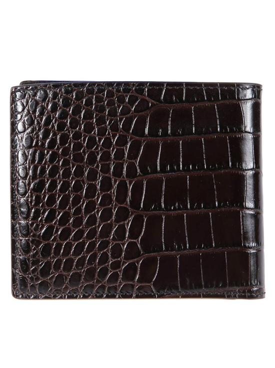 25FW 톰포드 크로커다일 프린트 레더 반지갑  Y0410 LCL439S BROWN - TOMFORD