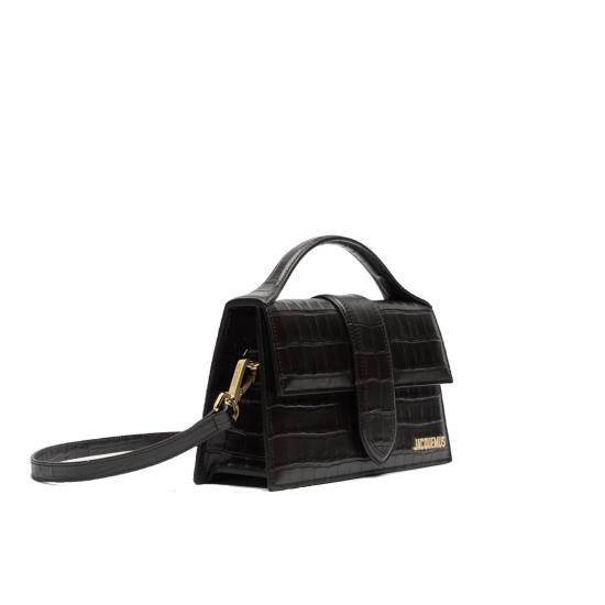 24FW 자크뮈스 숄더백 CROCCO BLACK Black - JACQUEMUS