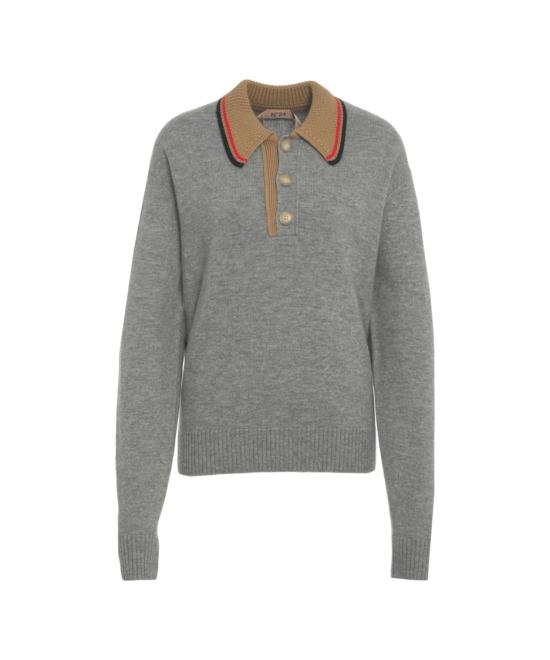 25FW 누메로벤투노 폴로 티셔츠 A041 9004 8943 Grey