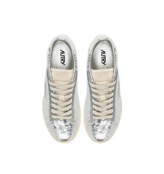25FW 오트리 달라스 로우 고트스킨 스니커즈 ADLWTI05 SILVER WHT - AUTRY