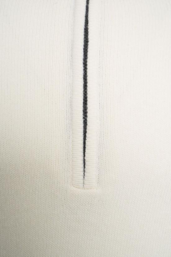 25FW 씨피 컴퍼니 집업 니트 KN709A 110149A White - C.P. COMPANY