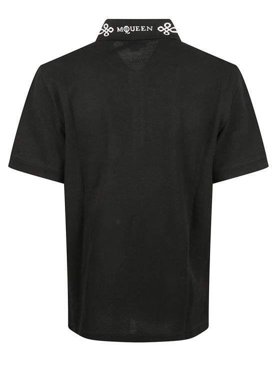 25FW 알렉산더 맥퀸 폴로 티셔츠 847736QXAAK1000 Black - ALEXANDER MCQUEEN