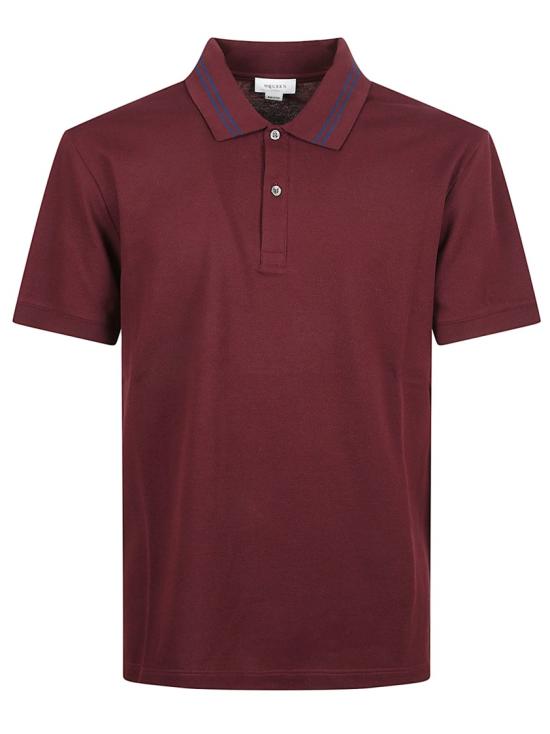 25FW 알렉산더 맥퀸 폴로 티셔츠 847736QXAAK5050 Burgundy