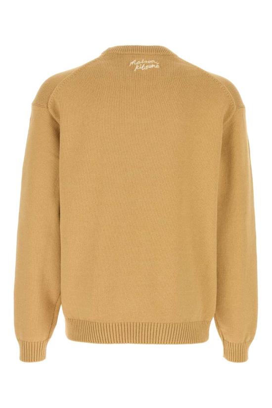 25SS 메종키츠네 스웨터 OM00802KT1030 0102 Yellow - MAISON KITSUNE