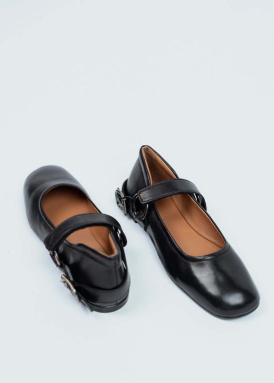  Homers Shoes 호머스 뮬/슬리퍼 슈프림 칼라 플랫 블랙 - OTHER BRANDS