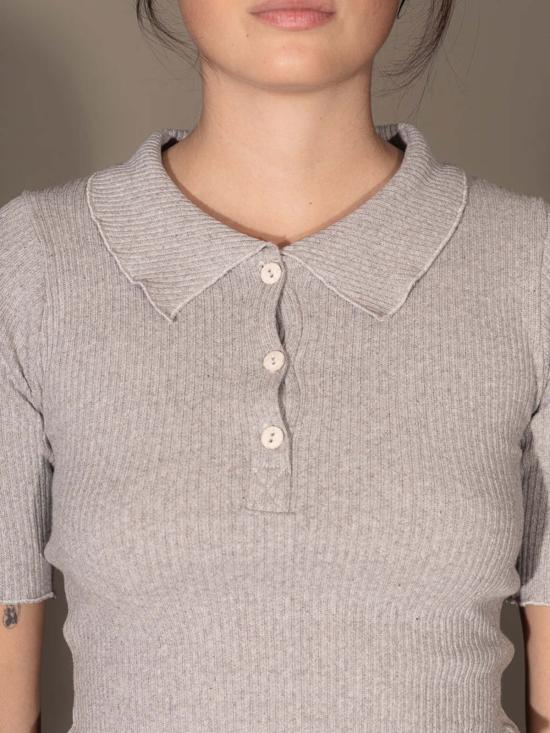  베이스레인지 반팔 티셔츠 듀얼 폴로 탑 - BASERANGE