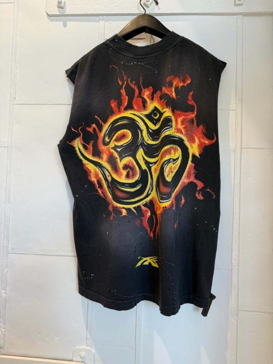  헬스타 민소매 티셔츠 이너피스 스켈레톤 민소매 티셔츠 블랙 - HELLSTAR