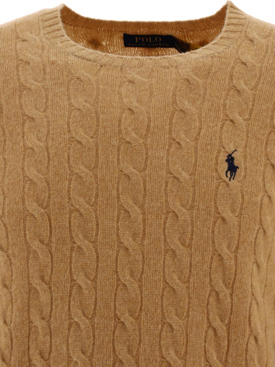 26SS 폴로 랄프로렌 케이블 니트 스웨터  710876762009 CAMEL MELANGE BEIGE - POLO RALPH LAUREN