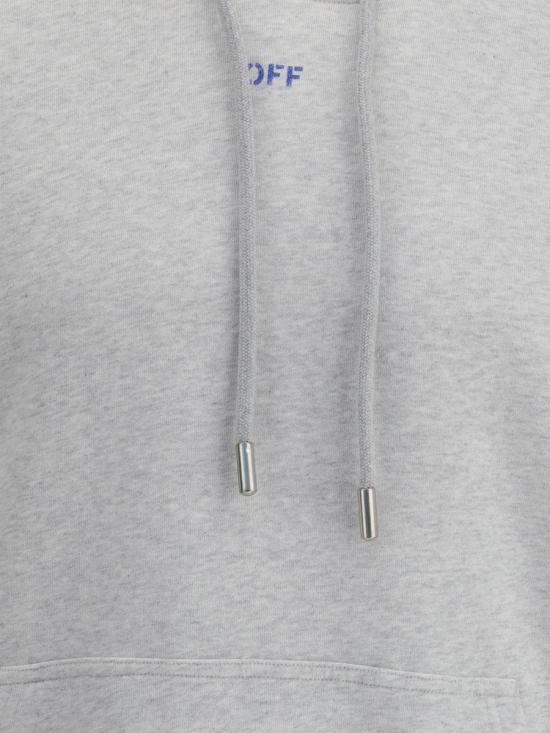 25FW 오프화이트 스텐실 에로우 스케이트 후드 티셔츠 OMBB085F25FLE00H 0846 GREY - OFF WHITE