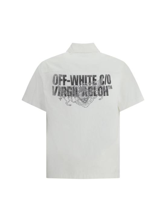 25FW 오프화이트 긴팔 셔츠 OMGG01EF25FAB001 0110 WHITE - OFF WHITE