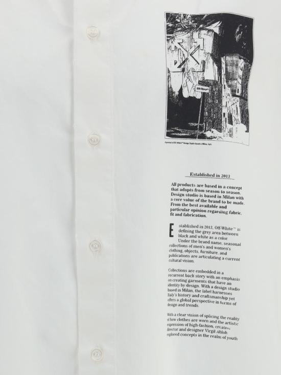 25FW 오프화이트 긴팔 셔츠 OMGG01EF25FAB001 0110 WHITE - OFF WHITE