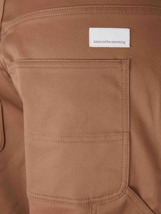 25FW 나인인더모닝 숏팬츠 9FW25PAT10 TORTORA Brown - NINE IN THE MORNING