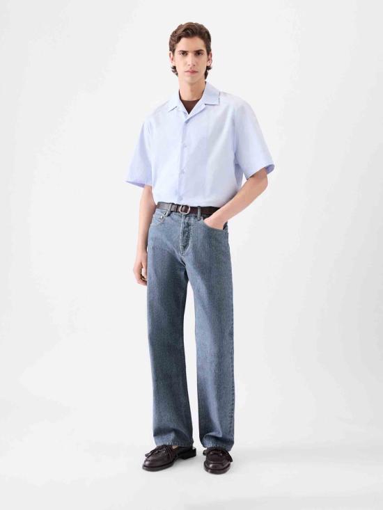 25FW 자크뮈스 데님 팬츠 25HPAM00028AD00042 330BLUE DENIM BLUE - JACQUEMUS