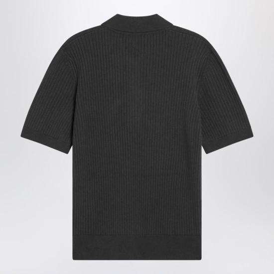 25FW 구찌 울 캐시미어 립 니트 폴로 셔츠 833503XKEYU R GUC 3026 GREEN - GUCCI