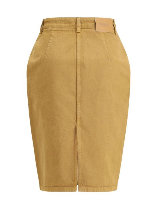 25FW 생로랑 스커트 845698Y09WJ 6900 Beige - SAINT LAURENT